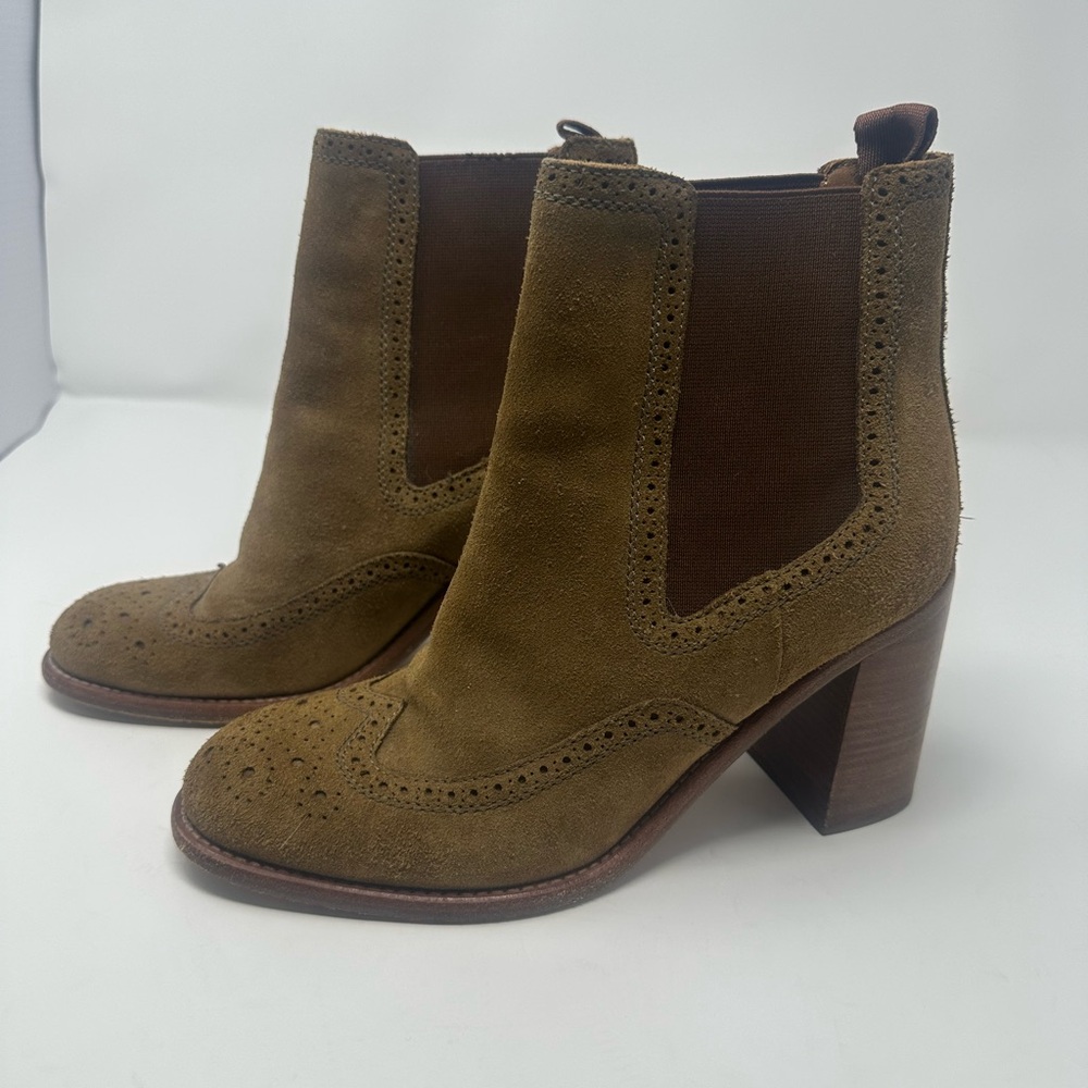 See by Chloe Brown Suede Ankle Boots size 8.5